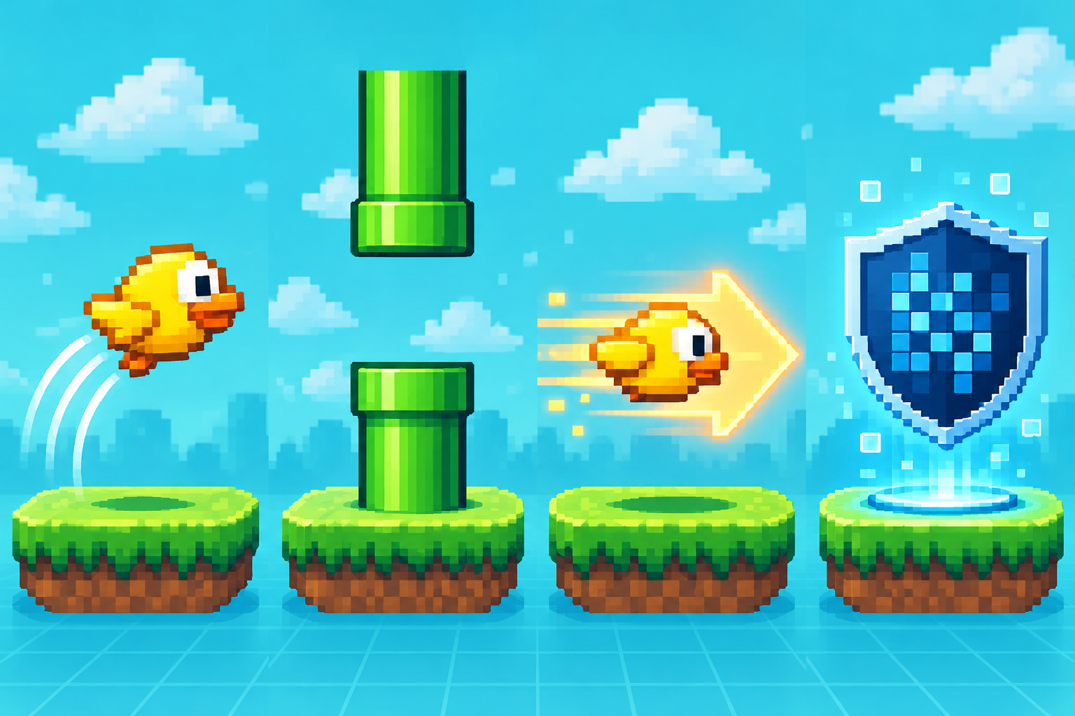 Elementos de Tappy Bird